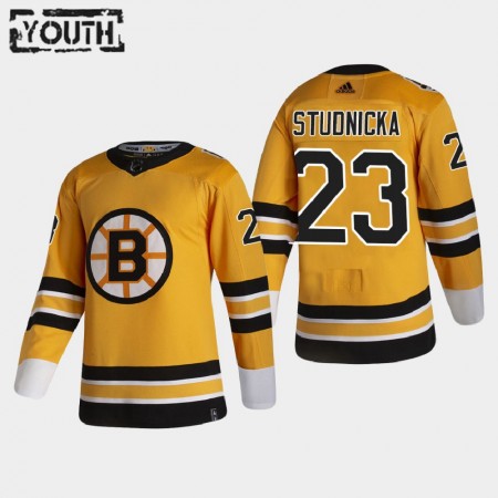 Kinder Eishockey Boston Bruins Trikot Jack Studnicka 23 2020-21 Reverse Retro Authentic